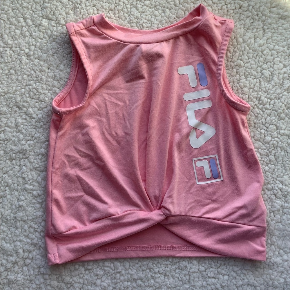 FILA Logo Pink Tank Top 3T